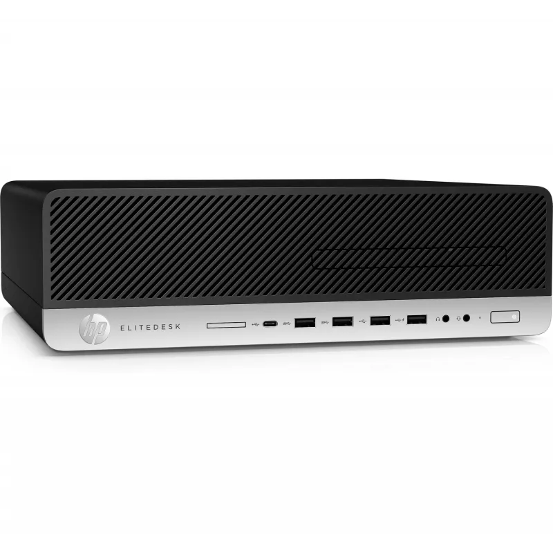 T1A HP EliteDesk 800 G4 Reacondicionado Intel® Core™ i5 i5-8500 8 GB DDR4-SDRAM 256 GB SSD Windows 10 Pro SFF PC Negro, Plata