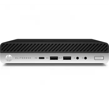 T1A HP EliteDesk 800 G4 Reacondicionado Intel® Core™ i5 i5-8500T 8 GB DDR4-SDRAM 256 GB SSD Windows 11 Pro Mini-PC Negro, Plata