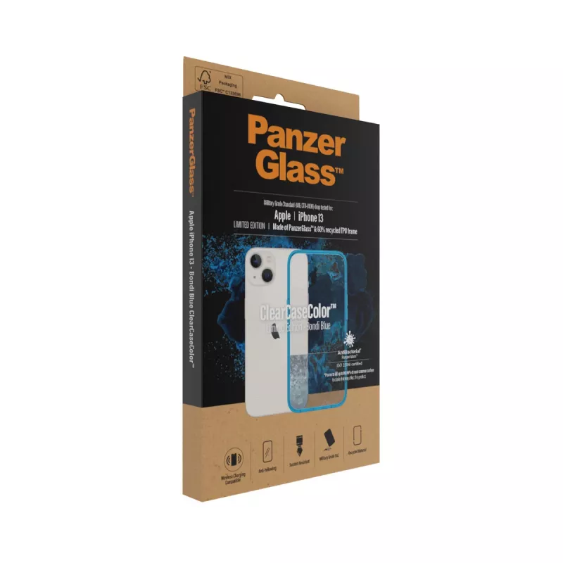 Funda ClearCaseColor PanzerGlass Apple iPhone 13 Bondie Blue