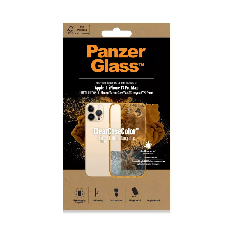 Funda protectora ClearCaseColor PanzerGlass para iPhone 13 Pro Max 6,7