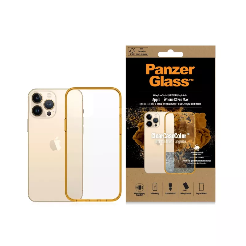 Funda protectora ClearCaseColor PanzerGlass para iPhone 13 Pro Max 6,7