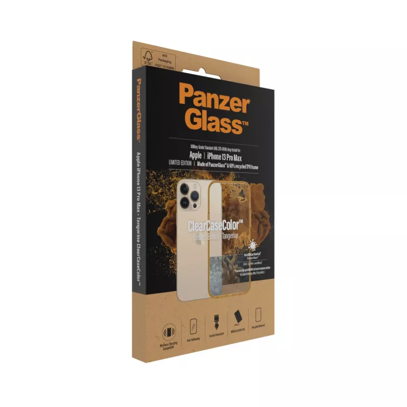 Funda protectora ClearCaseColor PanzerGlass para iPhone 13 Pro Max 6,7