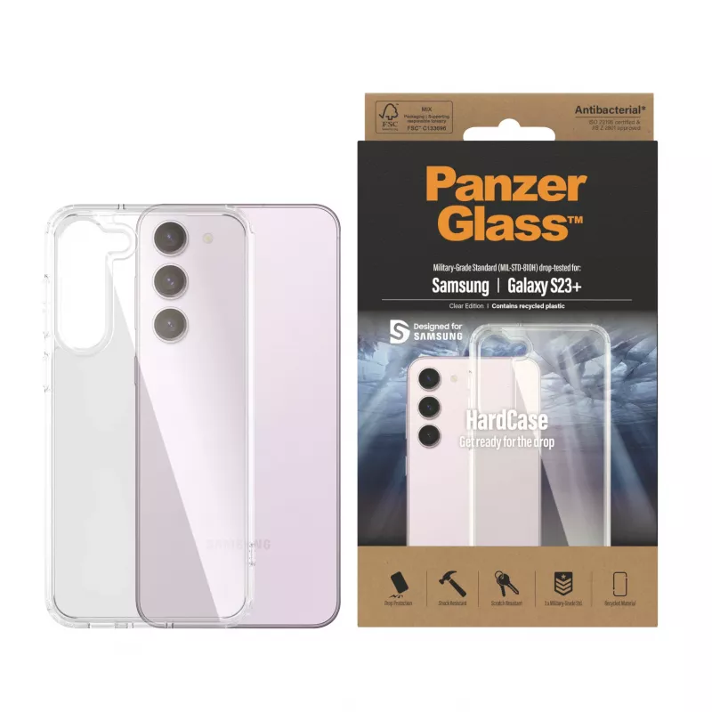 PanzerGlass ® HardCase transparente Samsung Galaxy S23+, funda, Samsung, Samsung - Galaxy S23+, transparente