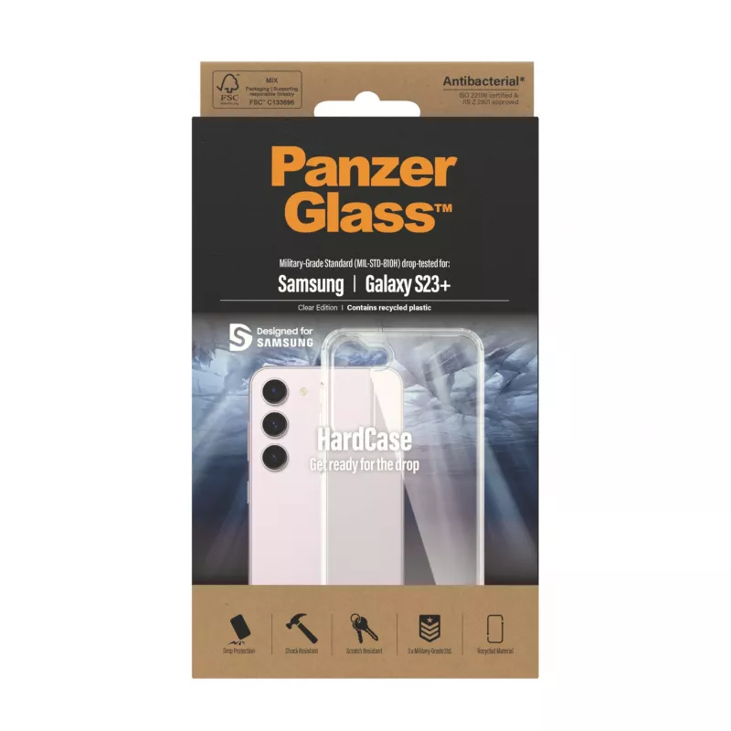 PanzerGlass ® HardCase transparente Samsung Galaxy S23+, funda, Samsung, Samsung - Galaxy S23+, transparente