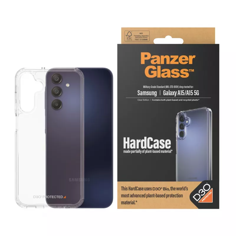 PanzerGlass® HardCase transparente con D3O® Samsung Galaxy A15 | A15 5G