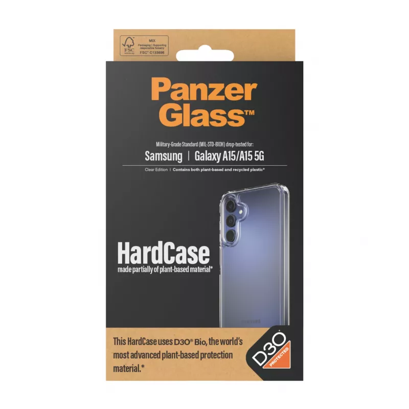 PanzerGlass® HardCase transparente con D3O® Samsung Galaxy A15 | A15 5G