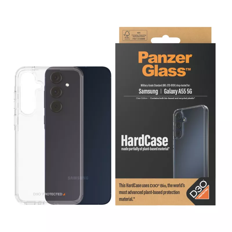 PanzerGlass ® HardCase transparente con D3O® Samsung Galaxy A55 5G
