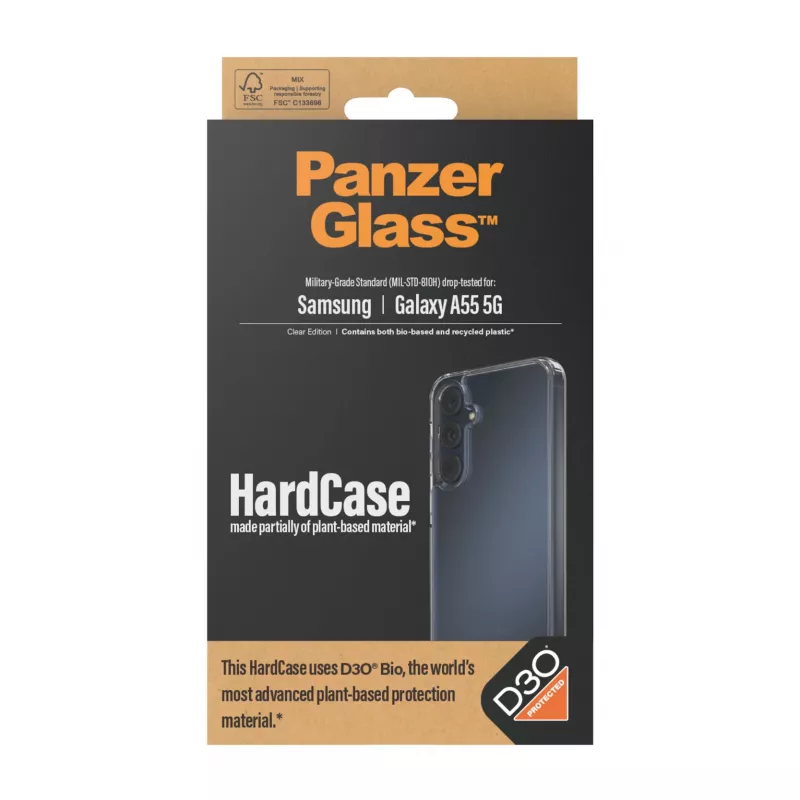 PanzerGlass ® HardCase transparente con D3O® Samsung Galaxy A55 5G