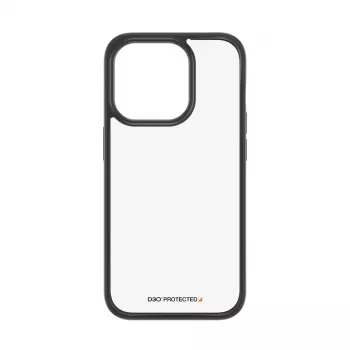 PanzerGlass ® ClearCase transparente con marco negro y D3O® para iPhone 15 Pro