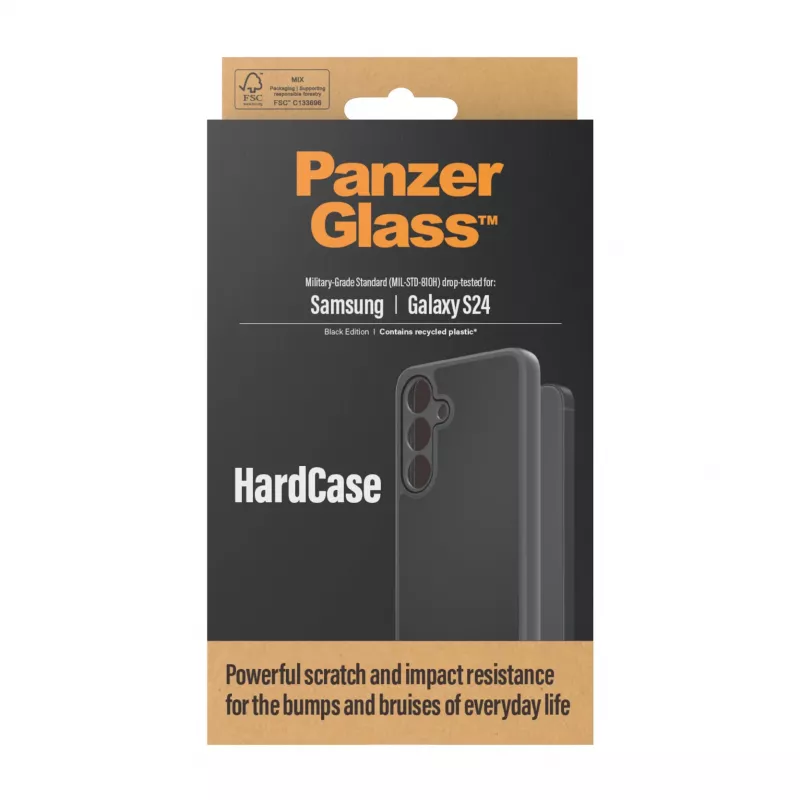 PanzerGlass ® HardCase negro Samsung Galaxy S24, funda, Samsung, Samsung - Galaxy S24, negro