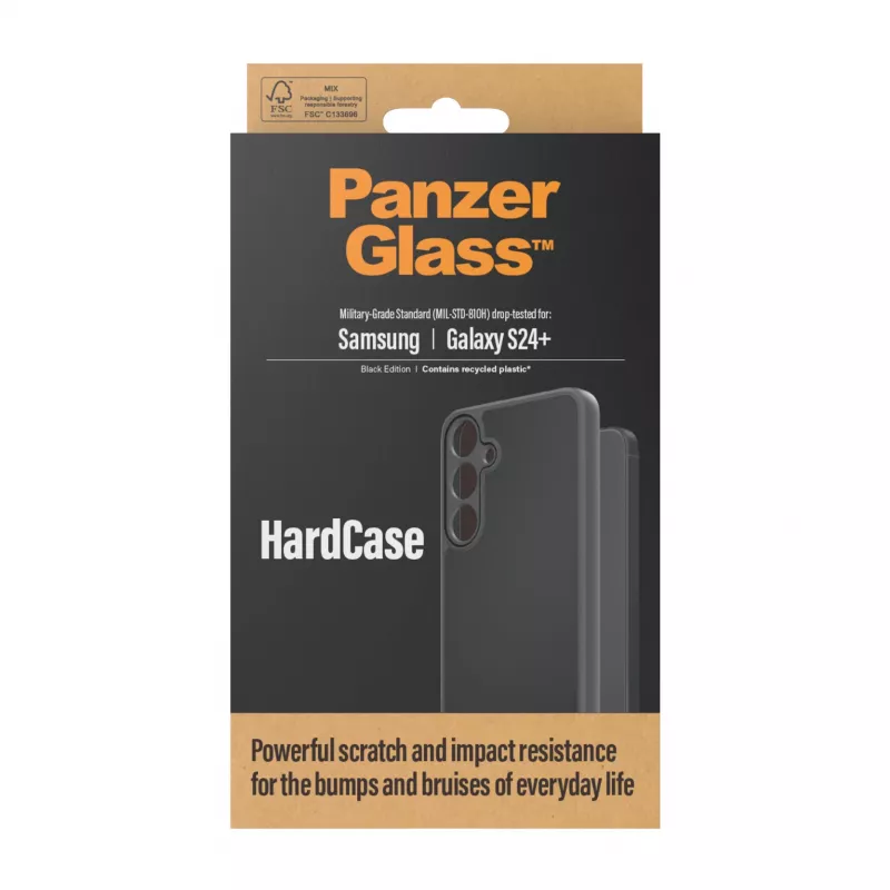 PanzerGlass ® HardCase negro Samsung Galaxy S24+, funda, Samsung, Samsung - Galaxy S24 Plus, negro