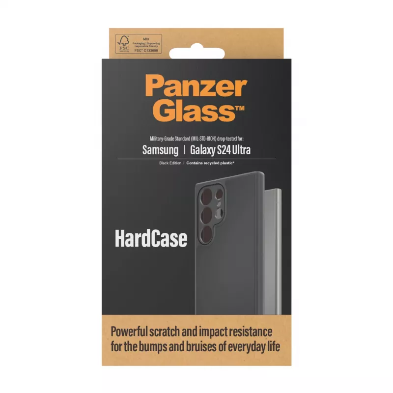 PanzerGlass ® HardCase negro Samsung Galaxy S24 Ultra, funda, Samsung, Samsung - Galaxy S24 Ultra, negro