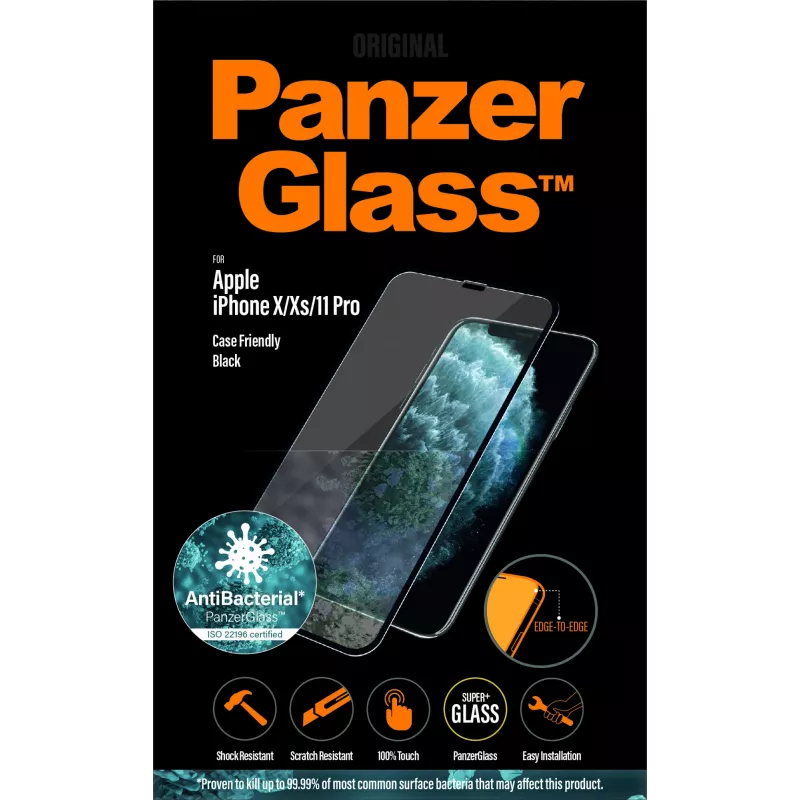 PanzerGlass ® protector de pantalla iPhone 11 Pro | Xs | X | Edge-to-Edge