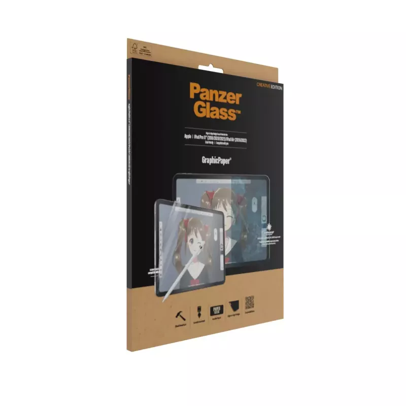 PanzerGlass ® GraphicPaper® protector de pantalla iPad Pro 11″ (2018, 2020-2022, 2024) | iPad Air 10.9″ (2020, 2022)