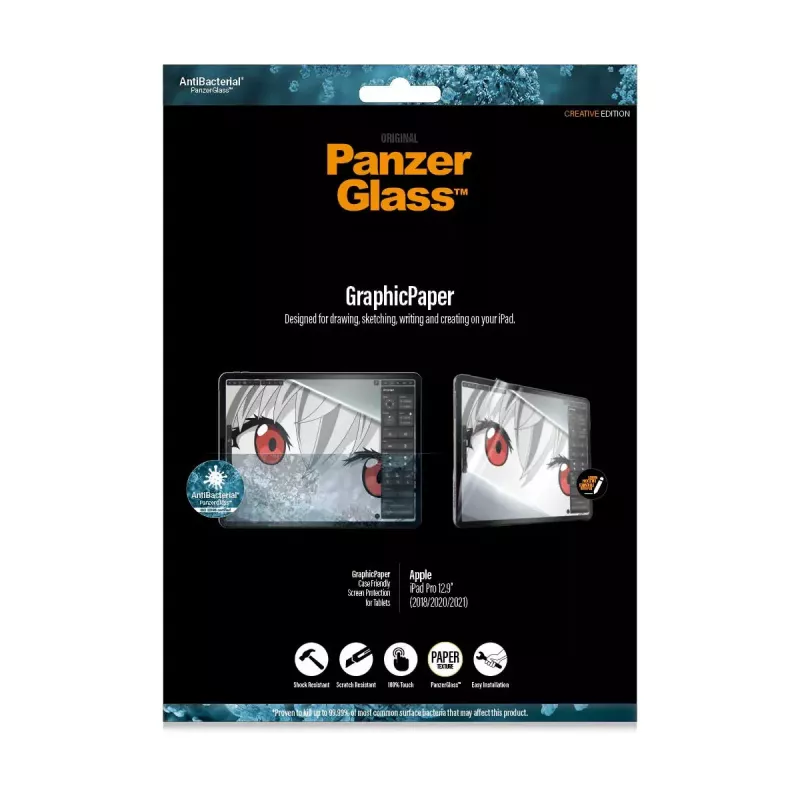 PanzerGlass ® GraphicPaper® protector de pantalla iPad Pro 12,9'' (2018–2022) | ajuste ultraancho