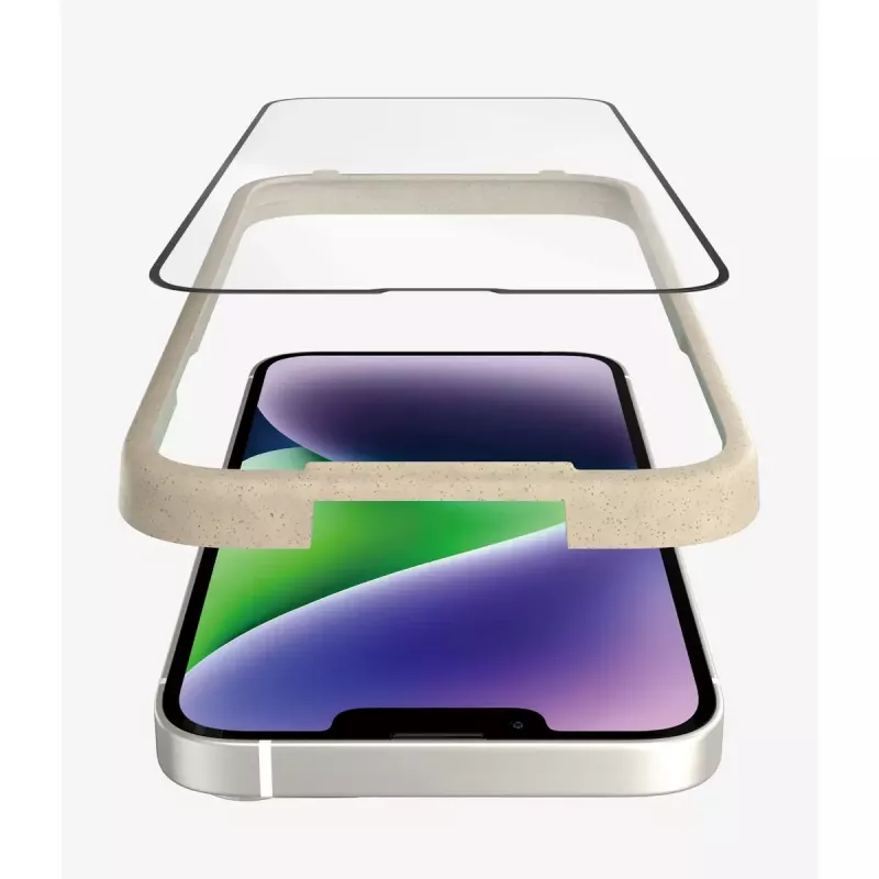 PanzerGlass ® protector de pantalla antirreflejo iPhone 14 Plus | 13 Pro Max | Ultra-Wide Fit con EasyAligner