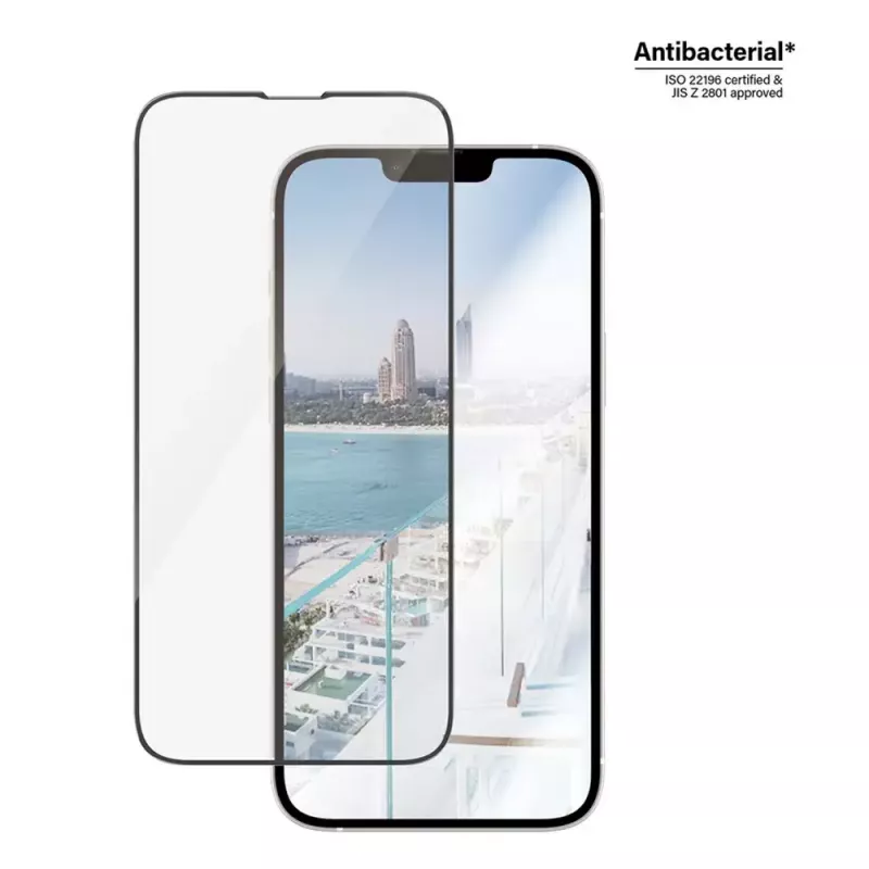 PanzerGlass ® protector de pantalla antirreflejo iPhone 14 Plus | 13 Pro Max | Ultra-Wide Fit con EasyAligner