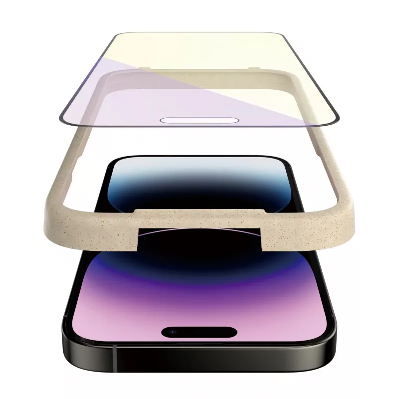 PanzerGlass ® protector de pantalla anti luz azul iPhone 14 Pro Max | Ultra-Wide Fit con EasyAligner