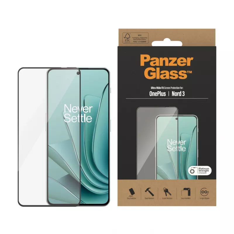 PanzerGlass® protector de pantalla OnePlus Nord 3 5G | Ultra-Wide Fit
