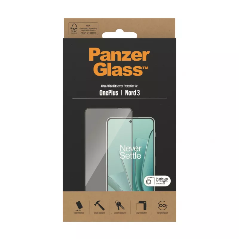 PanzerGlass® protector de pantalla OnePlus Nord 3 5G | Ultra-Wide Fit