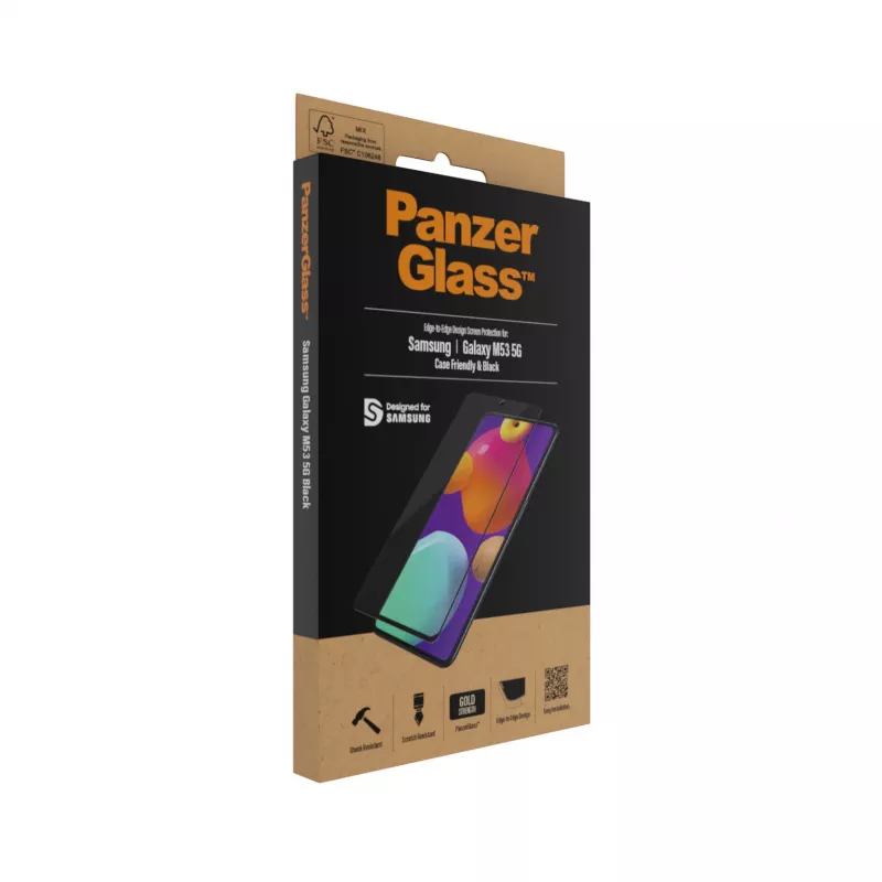 PanzerGlass® protector de pantalla Samsung Galaxy M53 5G | M54 5G | Ultra-Wide Fit