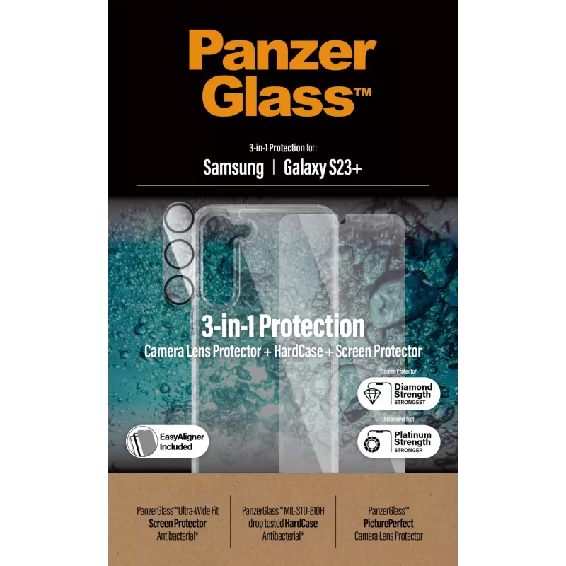PanzerGlass funda tipo libro para iPhone 14 Pro 6,1″ — funda tipo folio protectora, negro/blanco