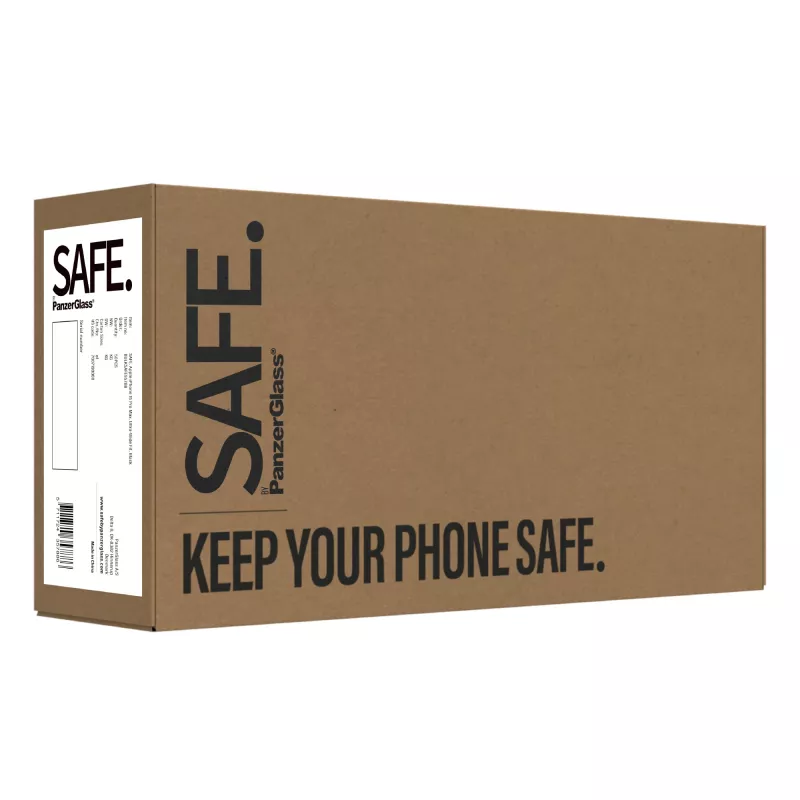 PanzerGlass SAFE. by ® protector de pantalla iPhone 15 Pro Max | Ultra-Wide Fit | Bulk