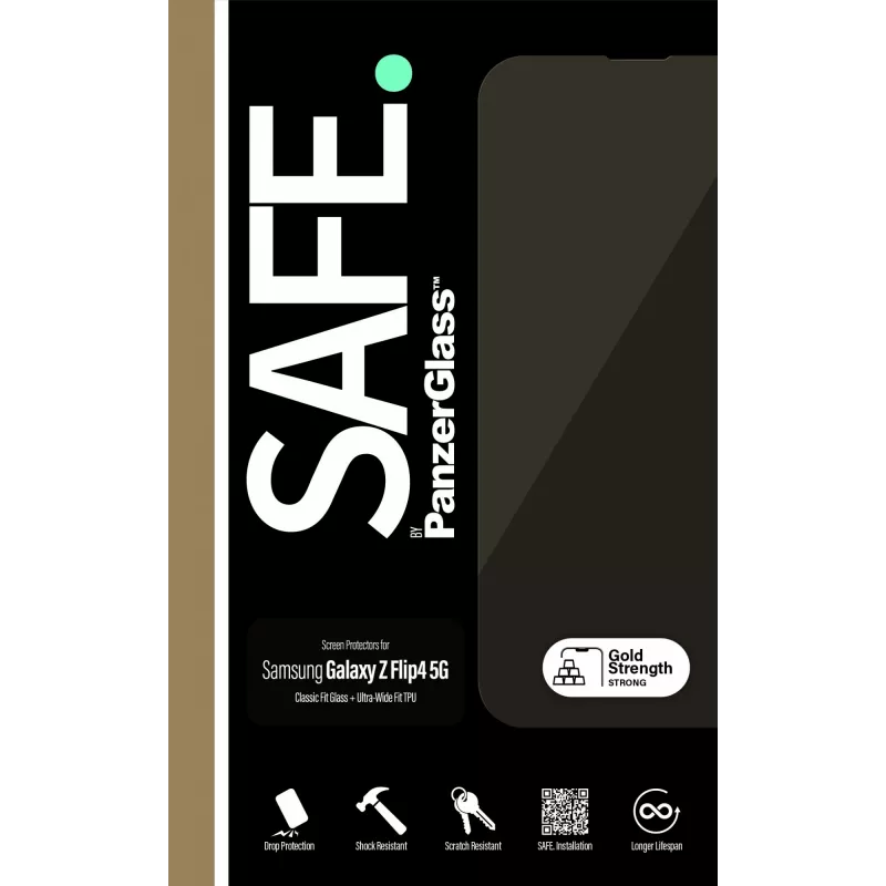 PanzerGlass SAFE. by ® protector de pantalla Samsung Galaxy Z Flip4 5G