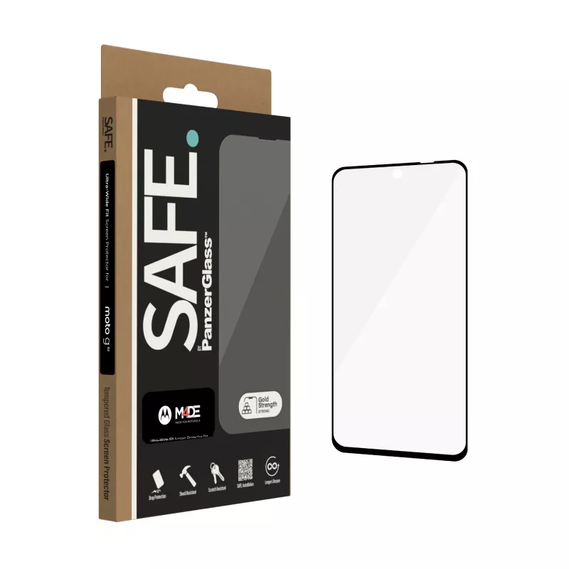 PanzerGlass SAFE. by ® protector de pantalla Motorola moto g32 | Ultra-Wide Fit