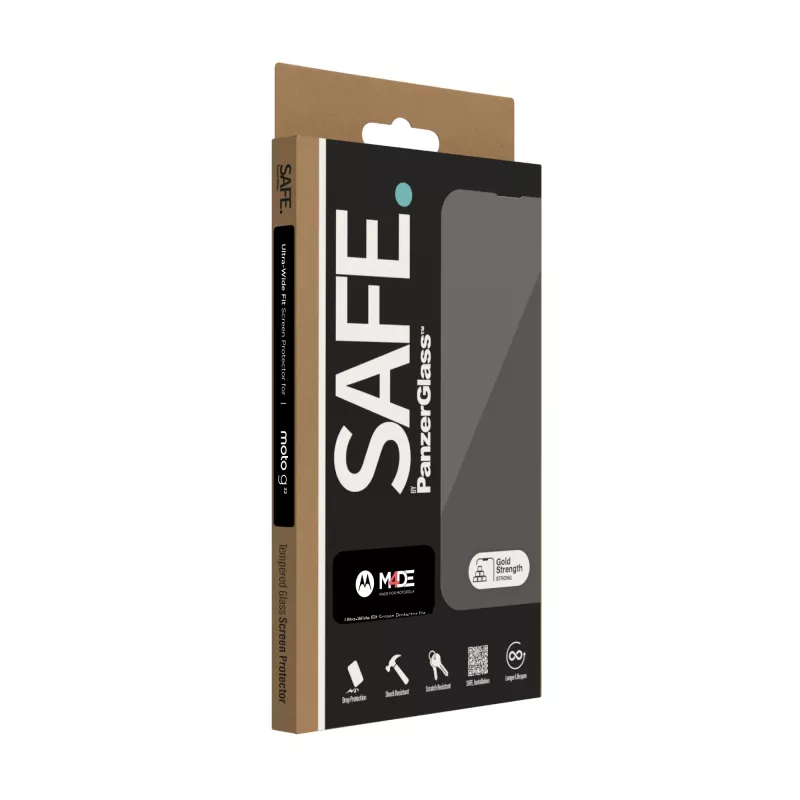 PanzerGlass SAFE. by ® protector de pantalla Motorola moto g32 | Ultra-Wide Fit
