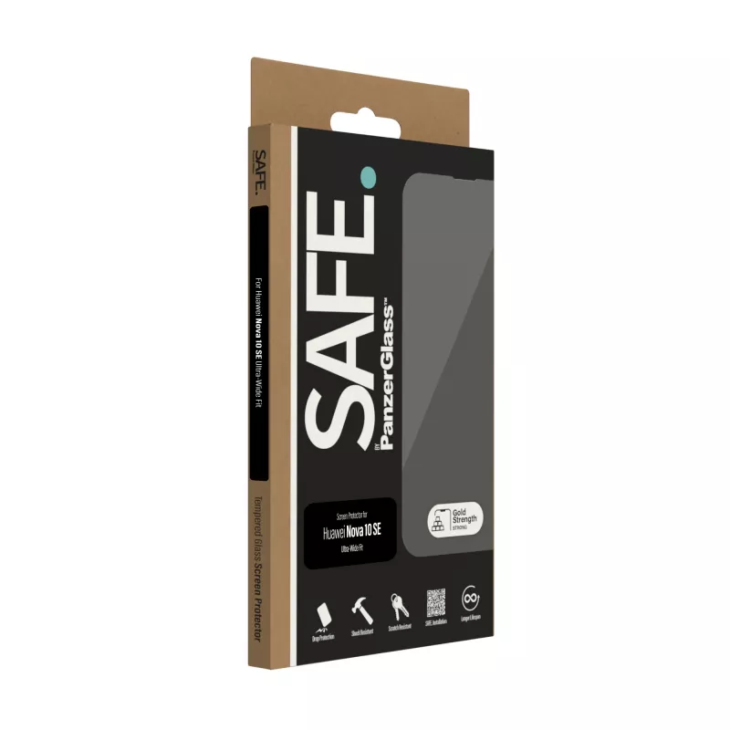 PanzerGlass SAFE. by ® protector de pantalla Huawei Nova 10 SE | Ultra-Wide Fit