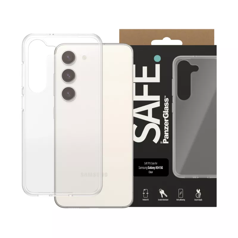 PanzerGlass SAFE. by ® funda TPU Samsung Galaxy S23 | Transparente