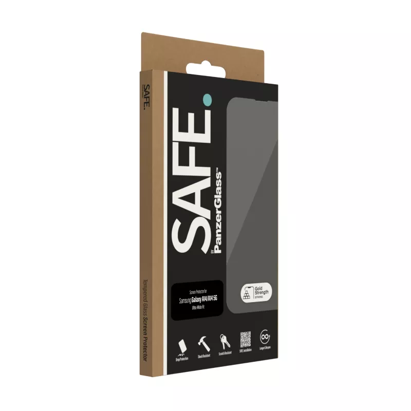 PanzerGlass SAFE. by ® protector de pantalla Samsung Galaxy A14 | A14 5G | Ultra-Wide Fit
