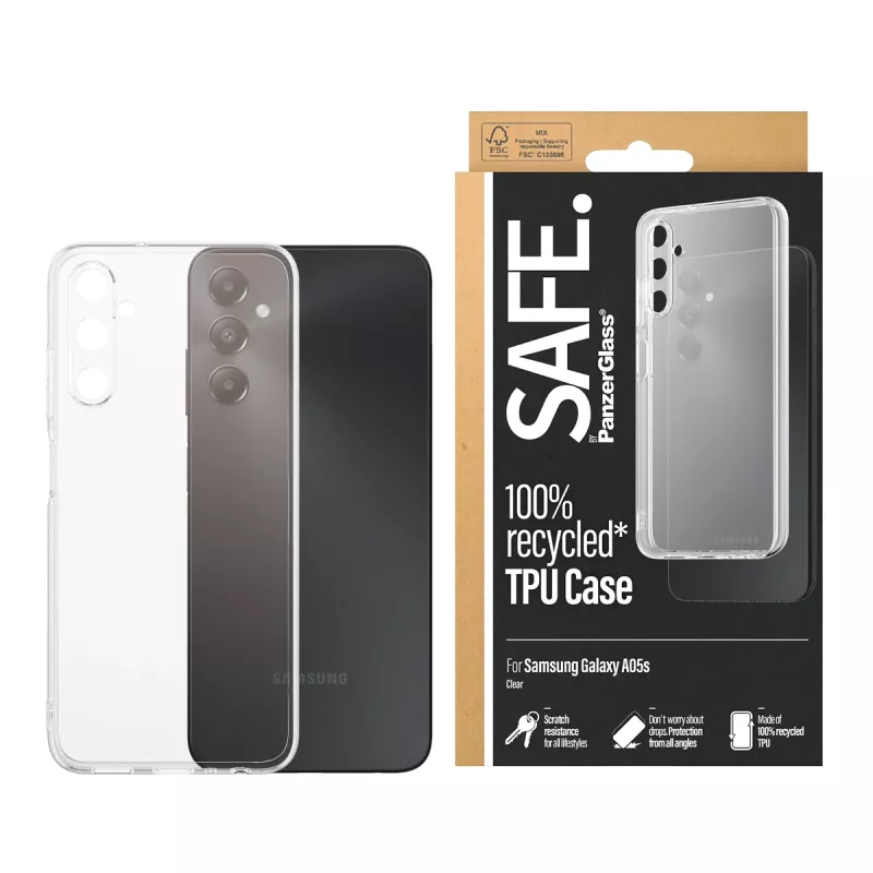 Funda TPU PanzerGlass SAFE. by ® transparente para Samsung Galaxy A05s