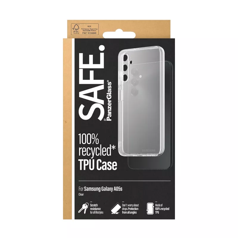 Funda TPU PanzerGlass SAFE. by ® transparente para Samsung Galaxy A05s