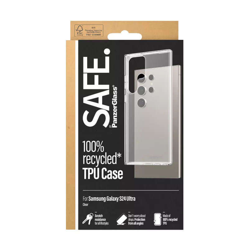 Funda TPU PanzerGlass SAFE. by ® para Samsung Galaxy S24 Ultra | transparente