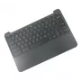 Base de carcasa para portátil con teclado nórdico HP 917442-DH1 para HP Chromebook 11 G5, negro