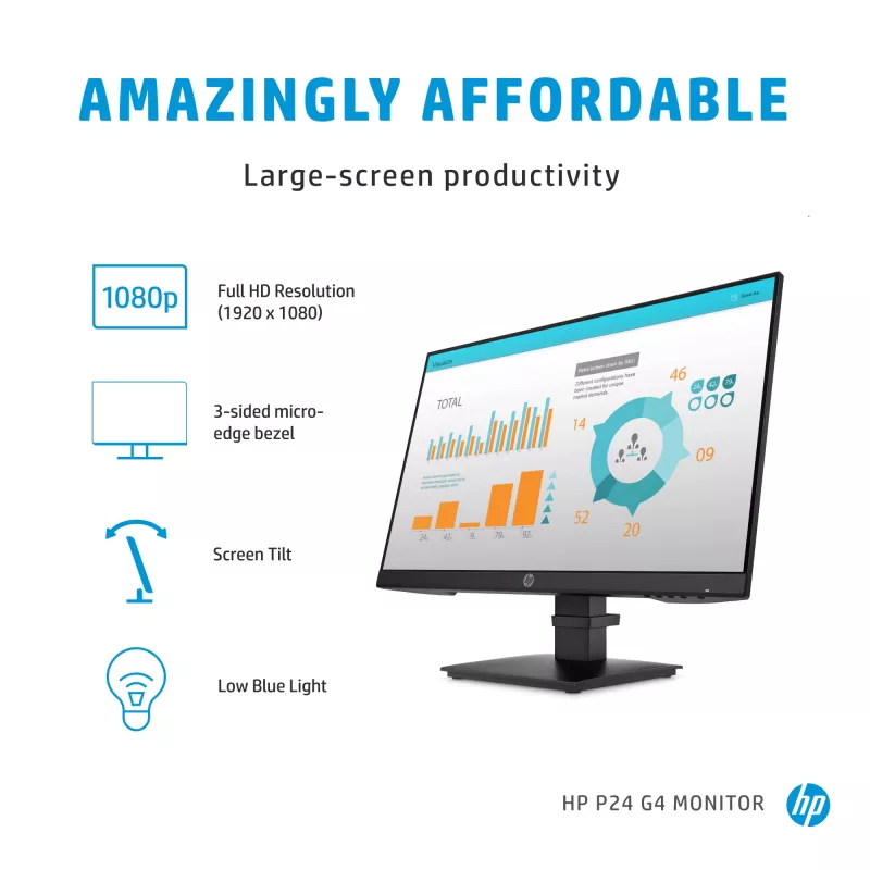 Monitor de ordenador HP P-Series P24 G4 60,5 cm (23,8