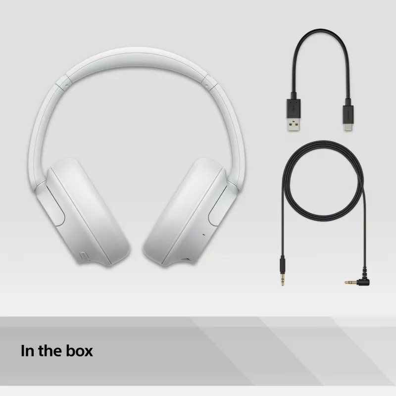 Sony WH-CH720 auriculares con cable e inalámbricos diadema llamadas/música USB Type-C Bluetooth blanco
