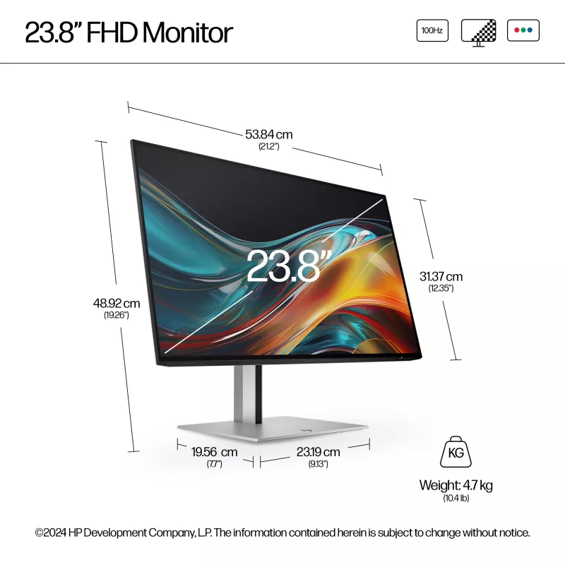 Monitor HP Series 7 Pro 60,5 cm (23,8