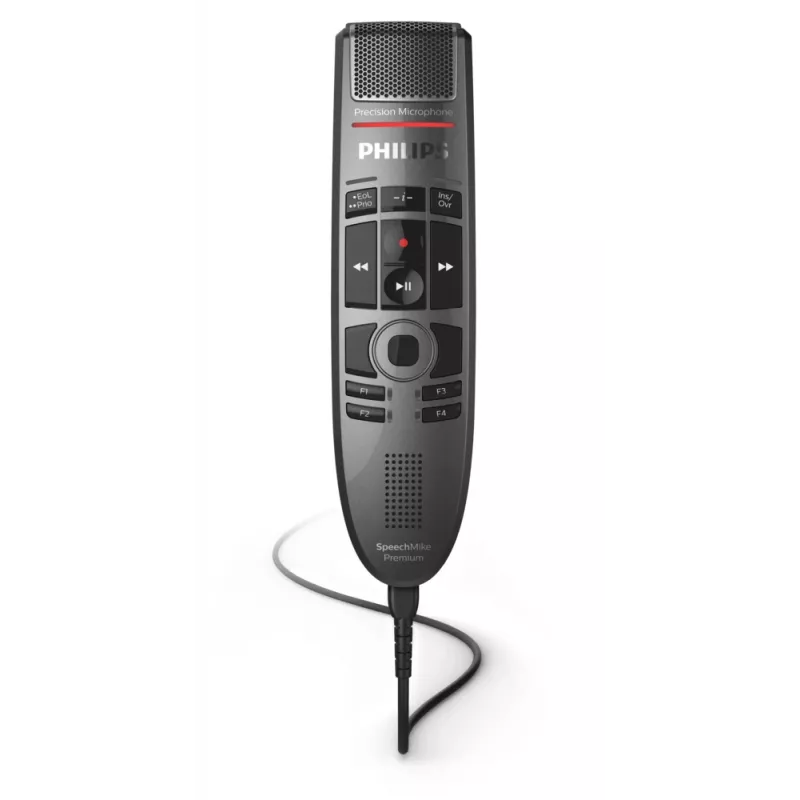 Micrófono Philips SpeechMike Premium Touch negro unidireccional USB con cable -37 dB