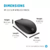 Ratón HP 235 delgado Wireless RF inalámbrico