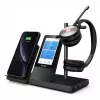 Auriculares inalámbricos DECT Yealink WH66 — Dual Teams, Bluetooth, supraaural, diadema, 20–20000 Hz, 127 g, negro