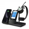 Auriculares inalámbricos DECT Yealink WH66 — Dual Teams, Bluetooth, supraaural, diadema, 20–20000 Hz, 127 g, negro