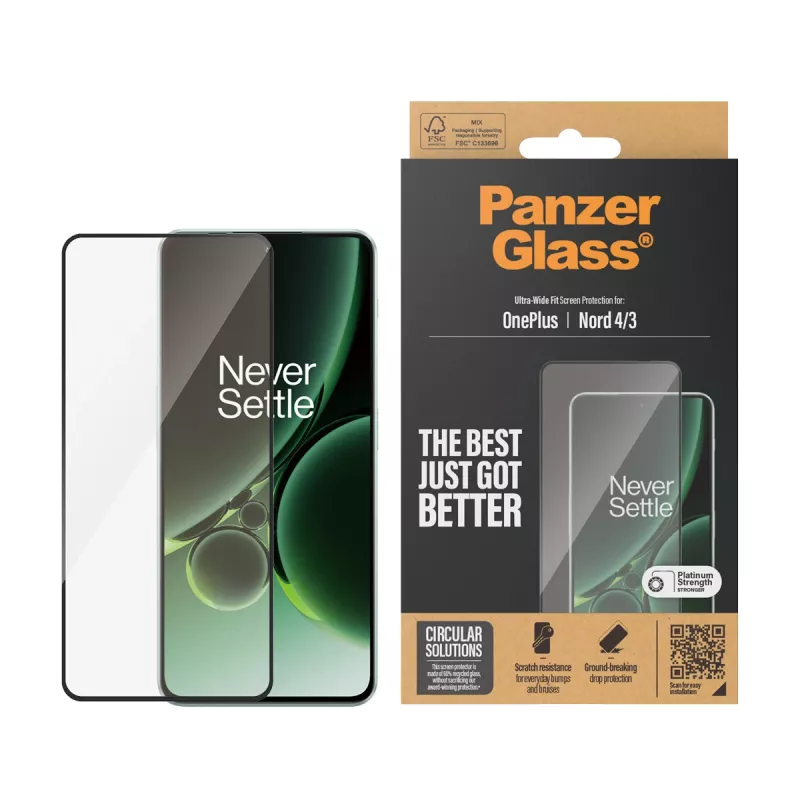 PanzerGlass® protector de pantalla OnePlus Nord 4 | 3 | Ultra-Wide Fit