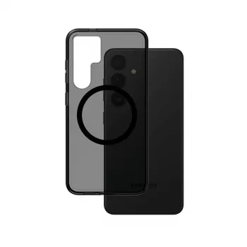 PanzerGlass CARE™ by ® Urban Combat Case Smokey con negro compatible con Qi Samsung Galaxy S24