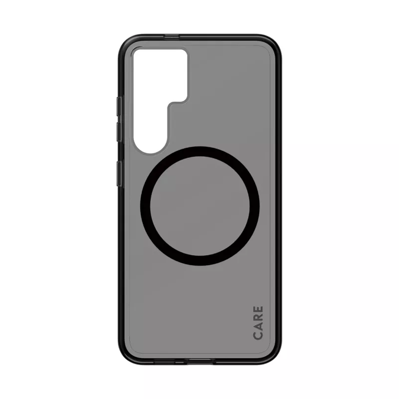 PanzerGlass CARE™ by ® Urban Combat Case Smokey con negro compatible con Qi Samsung Galaxy S24