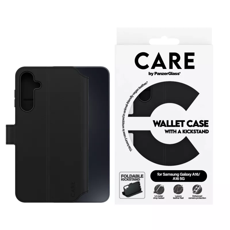 PanzerGlass CARE™ by ® Funda cartera con soporte Samsung Galaxy A16 4G | A16 5G