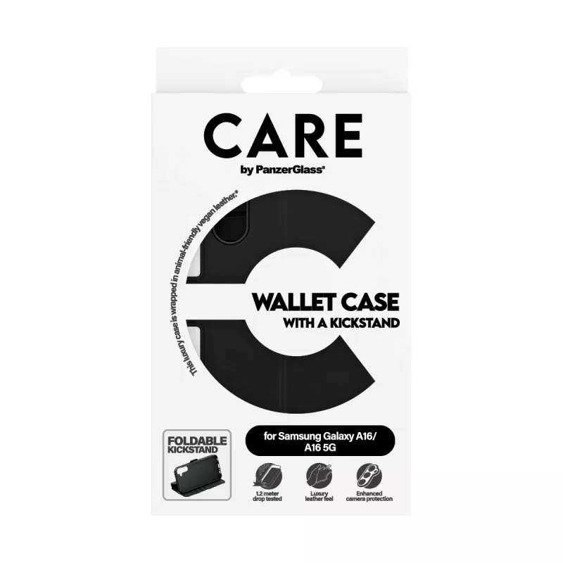 PanzerGlass CARE™ by ® Funda cartera con soporte Samsung Galaxy A16 4G | A16 5G