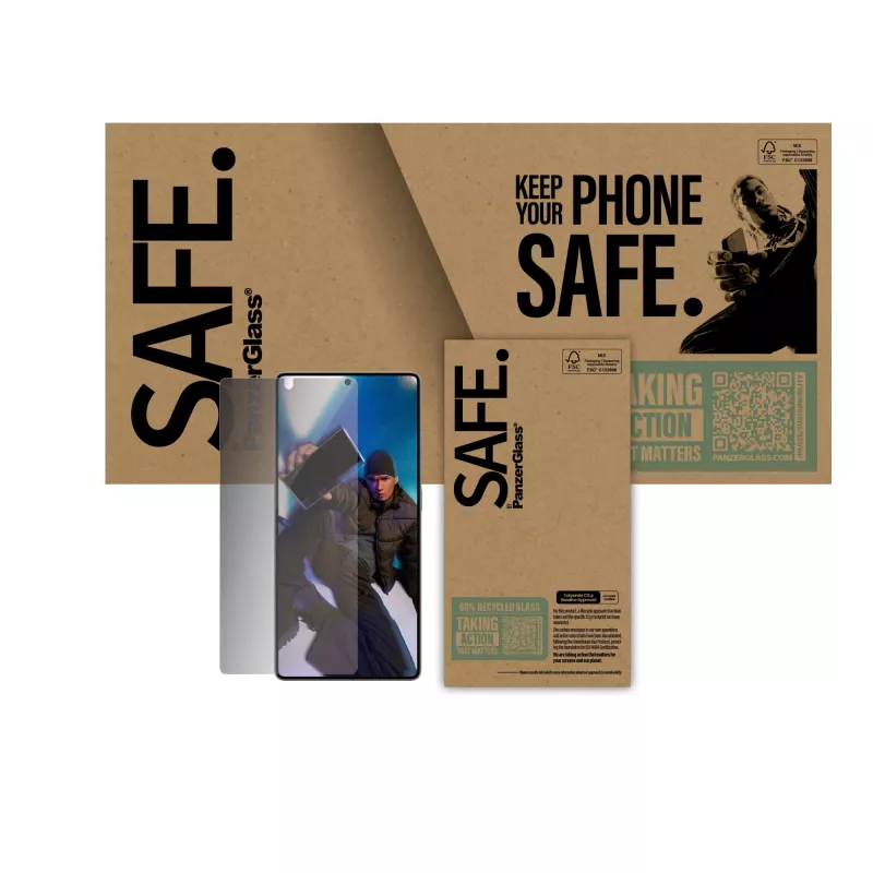 PanzerGlass SAFE. by ® Protector de pantalla Privacy Samsung Galaxy S25 Ultra | Ultra-Wide Fit